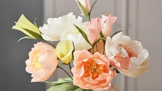 Create a lovely eternity bouquet of paper flowers - DIY by Søstrene Grene