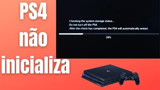 PS4 não inicializa, Como tirar PS4  do MODO DE SEGURANÇA, sem pendrive e sem PC