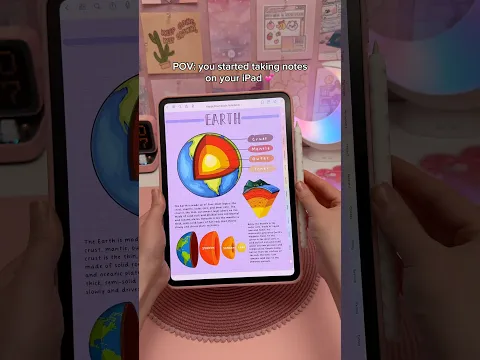 digital note taking 💜✏️ iPad accessories | study with me | apple pencil | goodnotes
