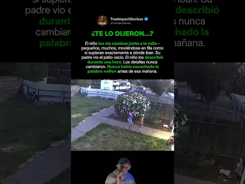El niño vio algo que su padre no pudo ver