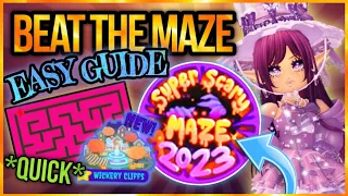 SUPER EASY! How to BEAT THE MAZE in 2 MINUTES! Royale High Halloween Update