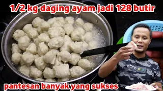 IDE BISNIS DARI 1/2 KG DAGING JADI 128 BUTIR PENTOL