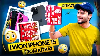 I Finally Won Iphone 15 From Kitkat🤩 #kitkat