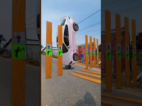 Diecast cars passing fun on zebra crossing #shortsfeed #shortsyoutube