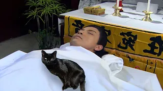 mèo đen vô tình nhảy ngang cái xác cả nhà tá hoả khi cái xác ngồi dậy và cái kết