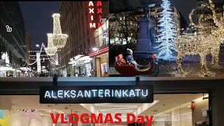 Virtual walk around the Helsinki Christmas Streets | Vlogmas 2021