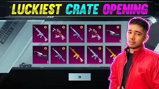 Top 15 YouTubers Luckiest Crate Opening 🤯|| Crate Opening PUBG/BGMI || Scout, Dynamo, Paras Official