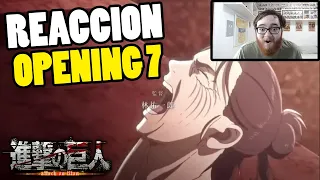 😱 REACCIONO *POR PRIMERA VEZ* AL OPENING 7 DE SHINGEKI NO KYOJIN 🛡️⚔️