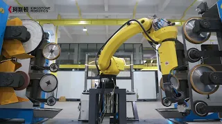 Automatic Stainless Steel Hinge Robotic Polishing Grinding Buffing Polishing Machine