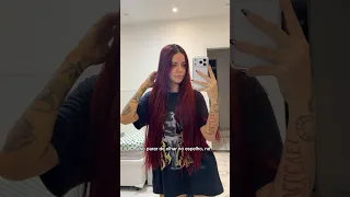 PINTEI MEU CABELO EM CASA