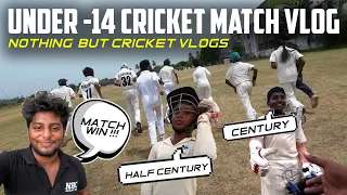 Cricket Vlog - Under 14 Tournament | Nothing But Cricket Academy | Bhavishya Cricket Academy