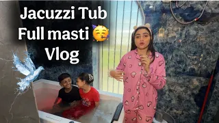 बच्चों ने किया bath tub में enjoy🛁🤣￼