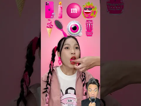 MAKAN SEMUA SERBA PINK⁉️😱 #ngeshortsdulu