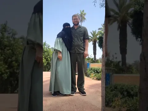 my beautiful wife and me at jardin lahboul meknes morocco أنا وزوجتي الجميلة في حديقة لهبول  #shorts