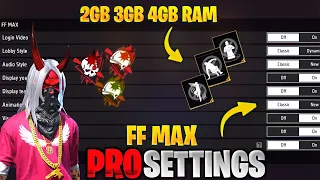 FF MAX SETTING FULL DETAILS | FREE FIRE SETTINGS | FREE FIRE MAX SETTINGS | FF SETTINGS