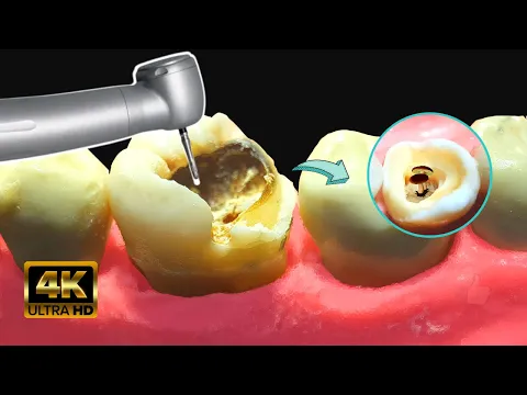 Caries GIGANTE con HONGOS?? en 4k - Tratamiento de conducto