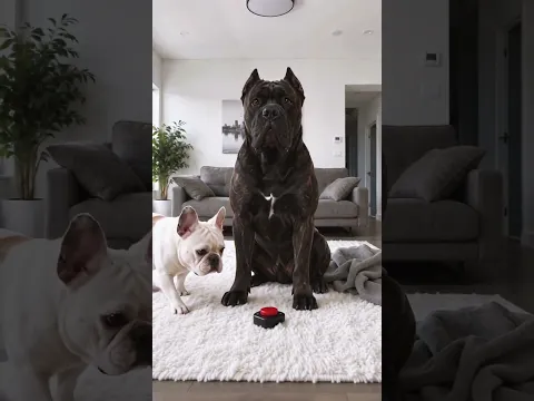 This Bulldog Found the Magic Remote 💀😂 #bulldog #frenchbulldog #funnydogs #funny #dogshorts #cutedog