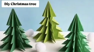 Diy 3D Paper Christmas Tree Crafts Ideas😱 || Christmas Tree Craft For Kids At Home🏠🌲