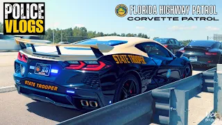POLICE VLOGS- Corvette Patrol (Florida Highway Patrol) World Premiere