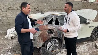 volkswagen id4 - عربيته الكهرباء اتحرقت ومحدش عايز يجيبله حقه