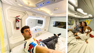 QUEM FICAR MAIS NO HOTEL CAPSULA DO FUTURO GANHA!! ( MENOR HOTEL DO MUNDO ) 🌍