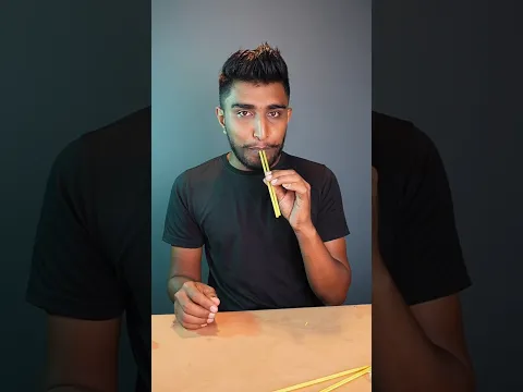 Let's make a new musical instrument out of a drinking straw.