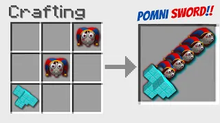 how to make Pomie sword in Minecraft and use it ?!!