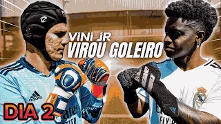 VINI JR VIROU GOLEIRO E DESAFIOU O GOLEIRO DE CAPACETE!!