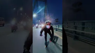 Skating On Bridge In India #KOLKATA || #insta360 | Bridge #hooghlybridge