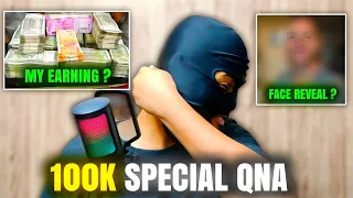 100k SPECIAL 😍 QNA | FACE REVEAL | EARNING | GF | WHY I HELP PEOPLE | RAVANxBOI