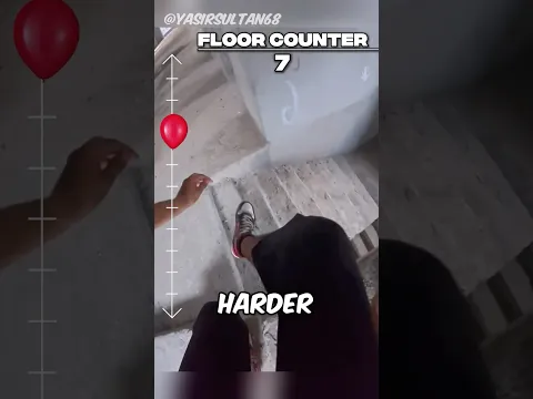 He Raced a Balloon Down 10 Floors! 🎈😮 (@yasirsultan68)