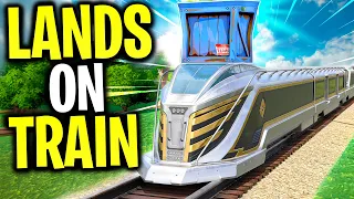 What Happens When A SUPPLY DROP LANDS On The TRAIN? | Fortnite Chapter 5 Mythbusters!