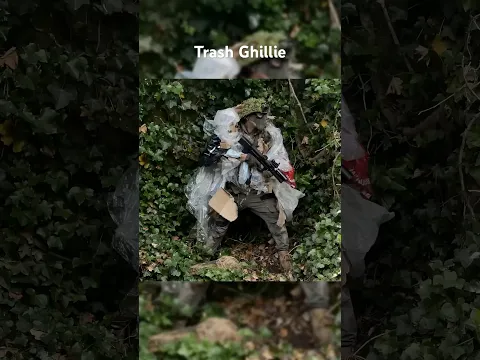 Sniper Ghillie Suit Made from TRASH - Ultimate Modern Camouflage? #military