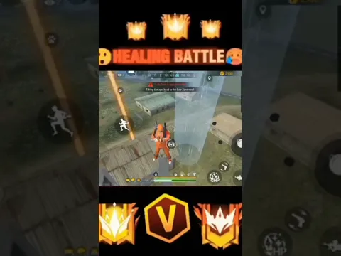 Grandmaster 😱 rank 1v1 situation Healing battle 🥵 in last zone#newff #yutubeshorts #funnyshort#viral