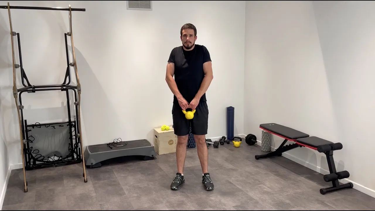 Image Single Kettlebell Shrug