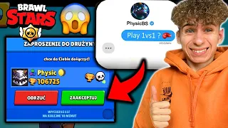 NAPISAŁEM do 50 NAJLEPSZYCH GRACZY na ŚWIECIE żeby ZAGRALI ZE MNĄ 1 VS 1 w BRAWL STARS...⚔️