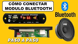 Como Instalar Modulo MP3 con Bluetooth Radio FM SD Aux Modelo 747d