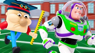 Woody & Buzz Lightyear Play: ROBLOX Epic School Escape !!! (Toy Story 5)