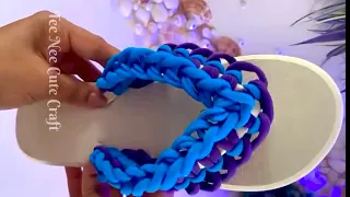  DIY Rubber Band Sandals Tutorial ✨ How to Make Cute Handmade Sandals | Easy Step-by-Step
