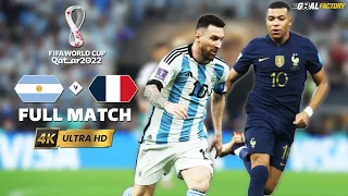 THE GREATEST WORLD CUP FINAL OF ALL TIME | ARGENTINA VS FRANCE | FULL MATCH [ULTRA HD 4K]