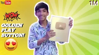 🤗finally golden play button a Gaya!😍 | 1 Million surprise By YOUTUBE😃🥳