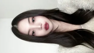 겨울이니까.. 촉촉 겨울쿨톤메이크업🤍