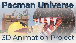 Pacman Universe – Ancient Desert CGI Animation with Pacman Characters