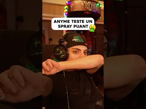 Anyme teste un spray puant 🤮 #anyme #anyme023 #viral