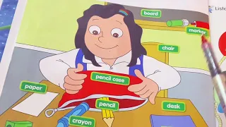 انكليزي الصف الثالث الابتدائي classrooom) unit 1 Lesson 2 my)صفحة 8-9