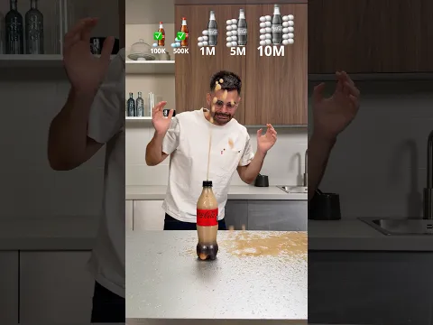 Tiny to Giant Coke Mentos