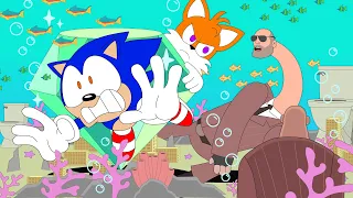 Underwater Giant Scatman Heavy vs Sonic, Tails, Purple Jake - Season 2