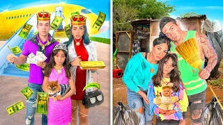 PADRES MEGA RICOS VS PADRES MEGA POBRES EN NAVIDAD🎄😞💔 | Karla Bustillos