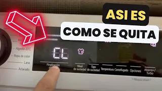 Lavadora LG Error CL: Qué significa y cómo QUITAR el bloqueo de niños