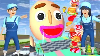 Yuta Mio Main Game Sandwich Runner Raksasa | Sakura School Simulator